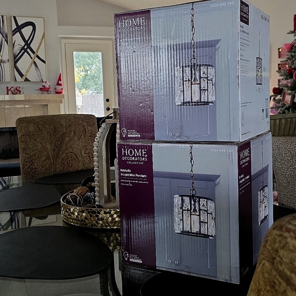 🖤 Home Decorators Collection Kristella| Set of 2 | Matte Black finish